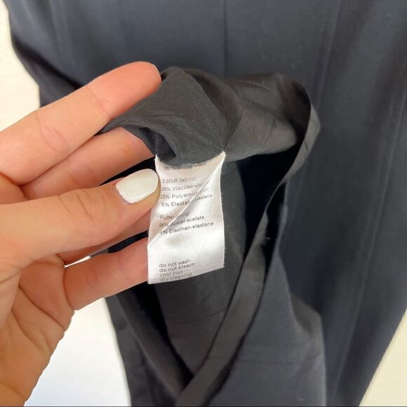 Akris Black Belted Career Business Dress Size 6 - Picture 10 of 10